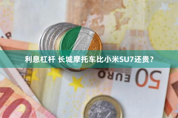 利息杠杆 长城摩托车比小米SU7还贵？