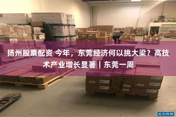 扬州股票配资 今年，东莞经济何以挑大梁？高技术产业增长显著｜东莞一周