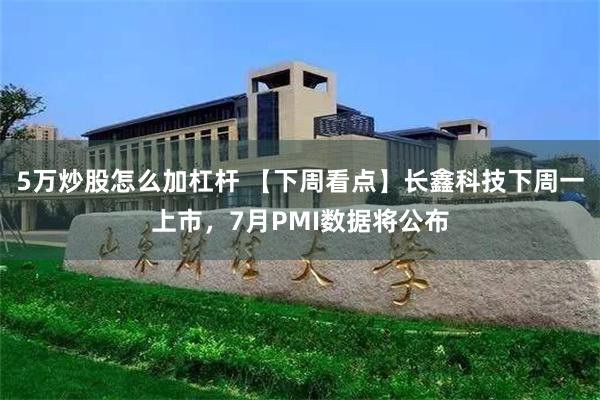 5万炒股怎么加杠杆 【下周看点】长鑫科技下周一上市，7月PMI数据将公布